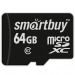 Карта флэш-памяти MicroSD 64 Гб Smart Buy без SD адаптера (class 10) LE#1757653