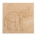 Набор досок для выжигания "Животные" 5шт.,150х150 мм, набор 5 шт. (Белка,Слон,Сова,Ежик,Тигр) "Rexan#1700867
