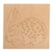 Набор досок для выжигания "Животные" 5шт.,150х150 мм, набор 5 шт. (Белка,Слон,Сова,Ежик,Тигр) "Rexan#1700870