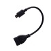 Кабель OTG - micro USB RockBox 10 см, чёрный#1688003