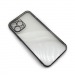 Чехол iPhone 12 Pro Max Style Силикон прозрачный Черный#1741068