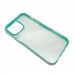 Чехол iPhone 13 Pro Max Силикон Радужный прозрачный Бирюзовый#1654078