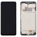 Дисплей для Samsung M225F Galaxy M22 в рамке + тачскрин (черный) 100%#1853883