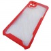                                     Чехол пластиковый Samsung A12 прозрачный с окантовкой красный*#1668540