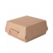 Коробка под гамбургер бумаж 100*100*60мм квад/крафт склад без ламин с замком  BURGER М 1/50/300шт#1681488