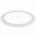 Тарелка кристалл пластик десертная D220мм (6шт) белая с серебряной луч каймой Complement 1/20/40уп#1668366