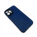 Чехол iPhone 13 Pro Max Кожа Темно-Синий#1666675