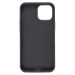 Жесткий силиконовый чехол Soft Touch с микрофиброй для iPhone 13 (черный)#1667581