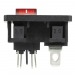 Выключатель клавишный 250 V 6 А (4с) ON-OFF красный с подсветкой и штекером C8 2PIN#1747584