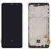 Дисплей для Samsung A415F Galaxy A41 в рамке + тачскрин (черный) (OLED)#1806479