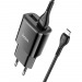 СЗУ HOCO C88A Star round (2-USB/2.4A) + micro USB кабель (1м) (черный)#1685897