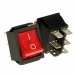 Переключатель с подсветкой IRS-202-1C8 (KCD4-101/6PN) on-off 6 контактов 15A, 250В (красный)#1702955
