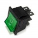 Переключатель с подсветкой KCD4-101/DN on-off-on, 6 контактов 15A, 220V (зелёный)#2140542