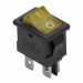 Переключатель с подсветкой SC-768, 4 контакта 6А 220B (жёлтый светодиод)#2140540