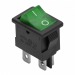 Переключатель с подсветкой SC-768, 4 контакта 6А 220B (зелёный светодиод)#2140539
