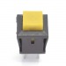 Кнопка без фиксации квадратная PBS-15В (DS-430, D-317) off-(on), 2 контакта, 1A, 250V (жёлтый)#2087297