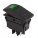 Переключатель клавишный с подсветкой RK1-06N on-off, 4 контакта,12V 35A (зелёный индикатор)#2137994