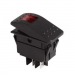 Переключатель клавишный с подсветкой RK1-06N on-off, 4 контакта,12V 35A (красный индикатор)#2137993