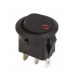 Переключатель круглый с подсветкой RWB-215 (KCD1-202/MN) on-off, 3 контакта, 16A,12V (красный светод#2137988
