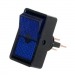 Переключатель с подсветкой ASW-11D on-off, 3 контакта, 20A,12V (синий)#2137986