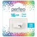 Perfeo USB 16GB M01 White#1692600