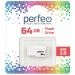 Perfeo USB 64GB M01 White#1692595