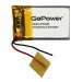 Аккумулятор Li-Pol LP302030 PK1 3.7V 130mAh (толщ.3,0мм, шир.20мм, дл.30мм) "GoPower"#1815837