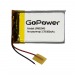 Аккумулятор Li-Pol LP602945 PK1 3.7V 800mAh (толщ.6,0мм, шир.29мм, дл.45мм) "GoPower"#1898617