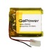 Аккумулятор Li-Pol LP603030 PK1 3.7V 500mAh (толщ.6,0мм, шир.30мм, дл.30мм) "GoPower"#2045132
