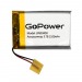 Аккумулятор Li-Pol LP603450 PK1 3.7V 1100mAh (толщ.6,0мм, шир.34мм, дл.50мм) "GoPower"#1898616