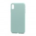 Чехол Silicone Case без лого для Apple iPhone XS Max (полная защита) (017) голубой#1690884