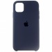 Чехол Silicone Case с лого для Apple iPhone 11 Pro/5.8 (008) темно-синий#1706781