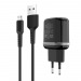 Адаптер Сетевой Borofone BA25A + кабель micro USB (black)(124265)#1695112