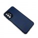 Чехол Samsung A13 (2022) Кожа Темно-Синий#1697457