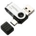 Флэш накопитель USB/MicroUSB 128 Гб Smart Buy Trio 3-in-1 OTG (USB Type-A+USB Type-C+micro U(102033)#1701927