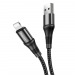 Кабель USB - Apple lightning HOCO X50 Excellent 2.4A, 1m (черный)#1703086