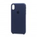 Чехол-накладка Silicone Case с лого для Apple iPhone XR (008) тёмно синий#1706789