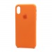 Чехол Silicone Case с лого для Apple iPhone XS Max (002) оранжевый#1705135