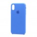 Чехол Silicone Case с лого для Apple iPhone XS Max (003) синий#1705083