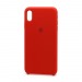 Чехол Silicone Case с лого для Apple iPhone XS Max (014) красный#1705931