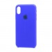Чехол Silicone Case с лого для Apple iPhone XS Max (046) синий#1705310