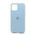 Чехол Silicone Case с лого для Apple iPhone 12 Pro Max/6.7 (полная защита) (043) голубой#1714590