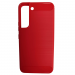                                         Чехол силиконовый Samsung S22 со вставками карбон красный*#2130902