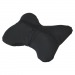 Подушка-косточка на подгол. " Алькантара" ткань, 1шт., черная#2023390