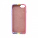 Чехол-накладка Silicone Case с лого для Apple iPhone 7/8/SE 2020 (полн защ) (Rainbow002) роз сирен#1718995
