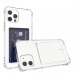 Чехол для iPhone 11pro Max с отделением для карт Card Case прозрачный#1712265