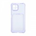 Чехол с кармашком для Xiaomi 11 Lite прозрачный (005) сиреневый#1771043