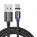 Кабель USB - TypeC DENMEN D09T магнитный (черный) 1м#1732429