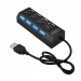 Хаб USB - HUB01 4USB (повр. уп.) (black) (206918)#1720129