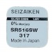 Элемент питания 317 SR516SW Silver Oxide 1.55V "Seizaiken" BL-1#1740241